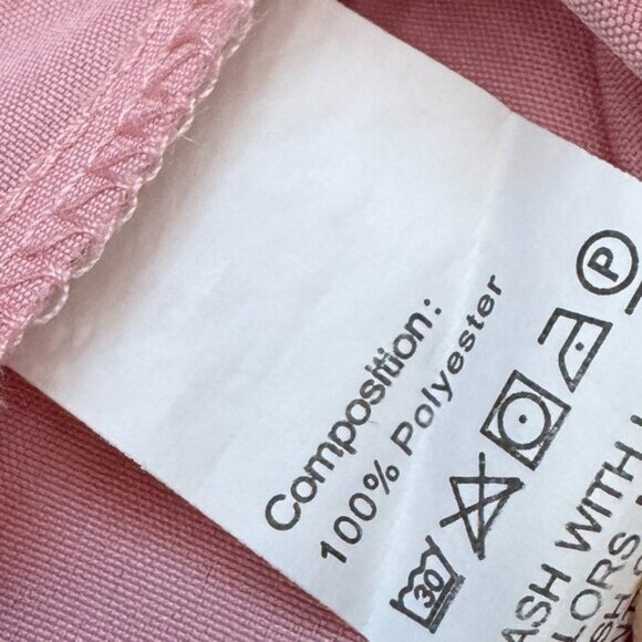 Shein Blouse womens Small Blush Pink Gold Print Short Sleeve Casual Loose Fit - Picture 10 of 12